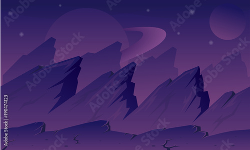 Alien Planet Game Background