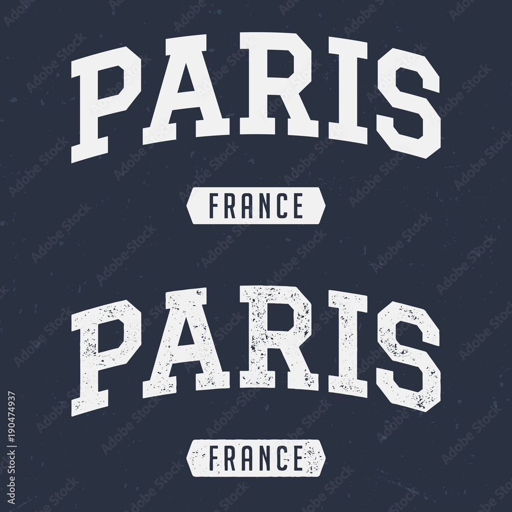 Fototapeta premium Paris France - Tee Design For Print 