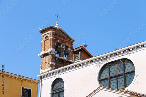 Bells of Santa Maria Zobenigo church in Venice, Italy photo