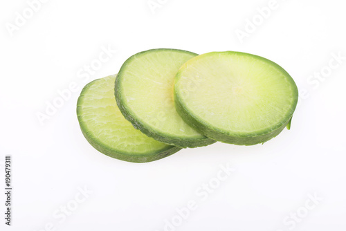 The turnip isolated on a white background