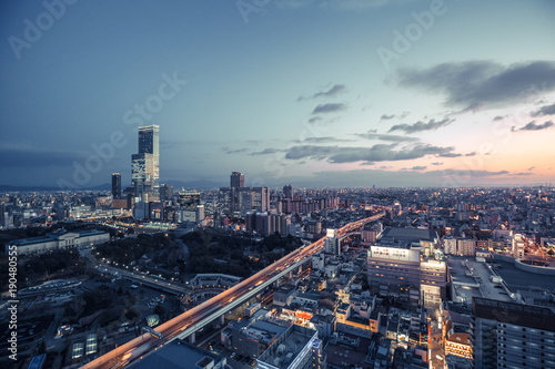 Wallpaper Mural 日本 都市風景 大阪 Torontodigital.ca