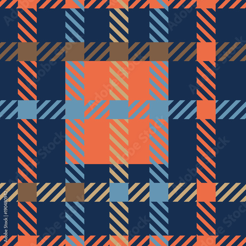 Fototapeta Naklejka Na Ścianę i Meble -  Seamless tartan vector pattern.striped plaid pattern