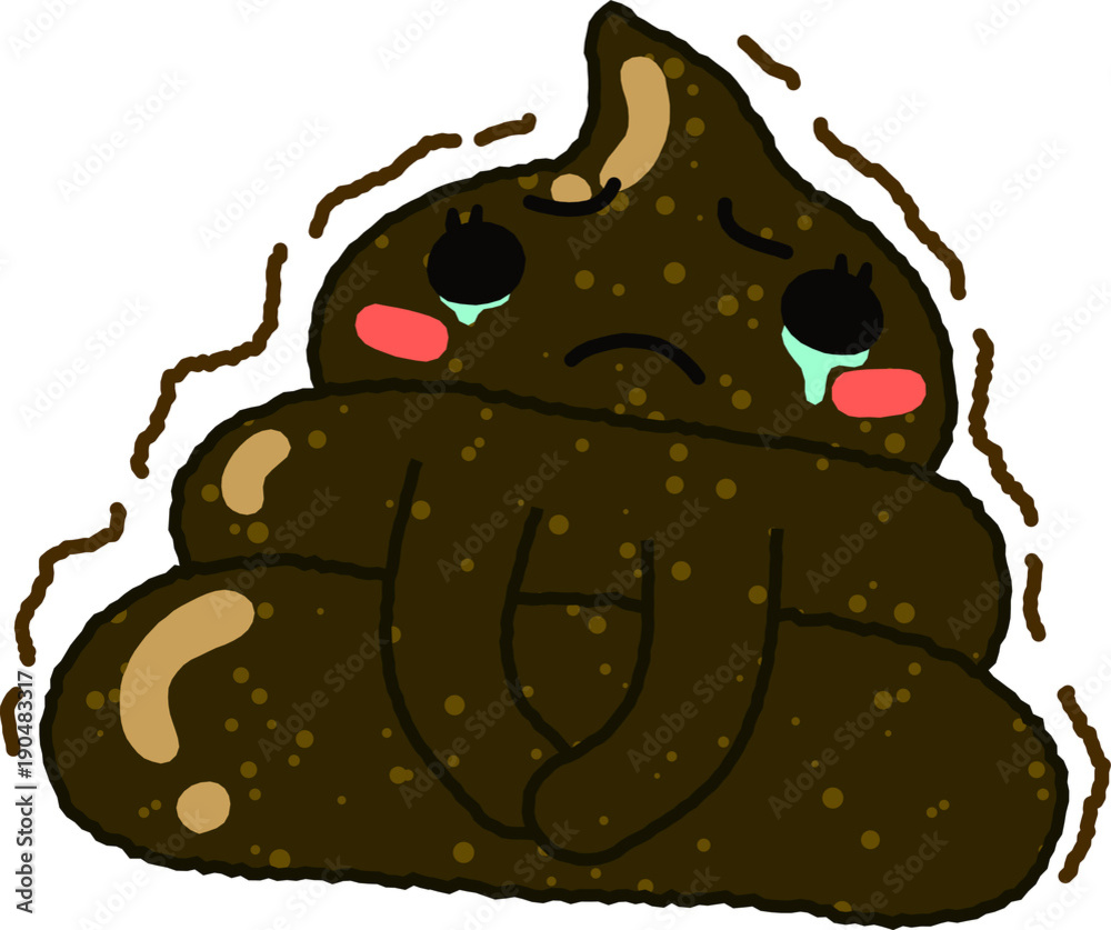 ミスうんこちゃん 濃い色 悲しい ミスうんこちゃん 濃い色 悲しい