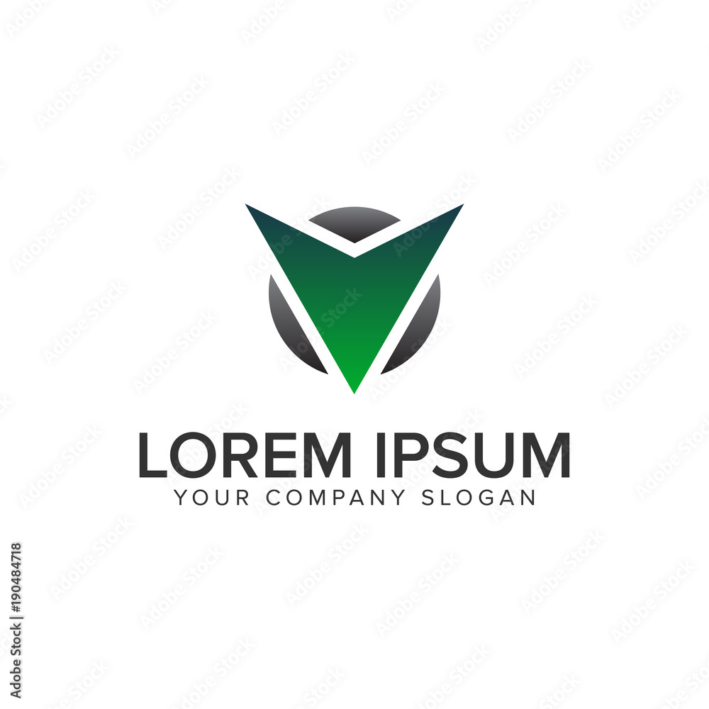 Cative Modern letter V Logo design concept template Cative Modern letter V Logo design concept template