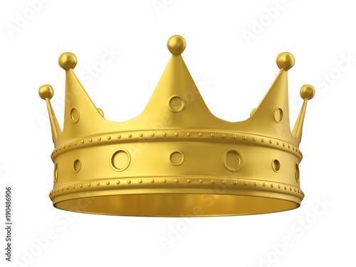 Golden Crown Isolated