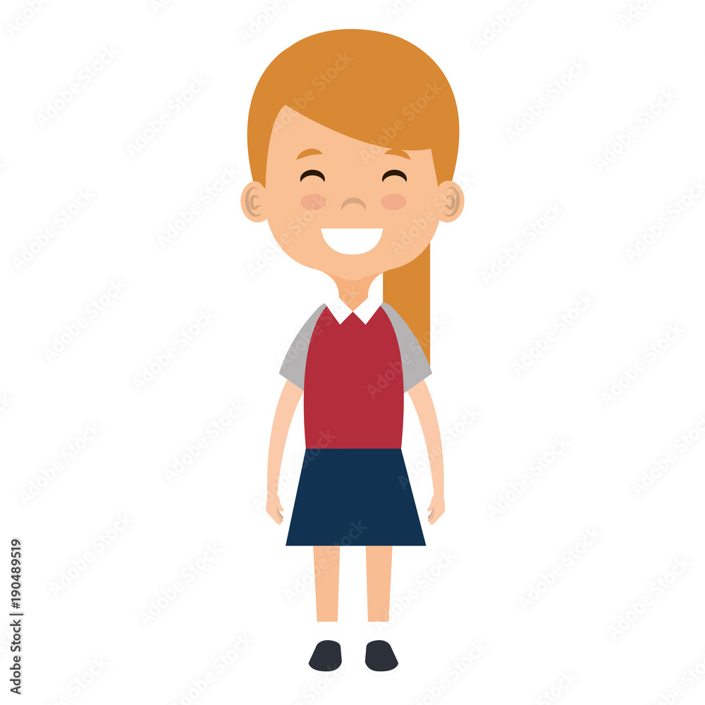 cute and little girl vector illustration design cute and little girl vector illustration design