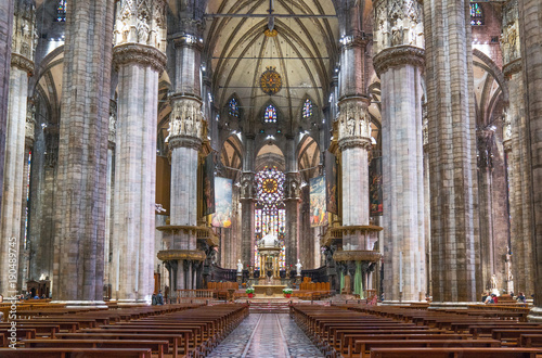 The interior of the Duomo Cathedral