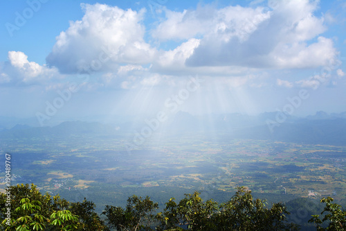 beautiful landscape on top mountain,Phu Kradueng National Park, Loei , Thailand