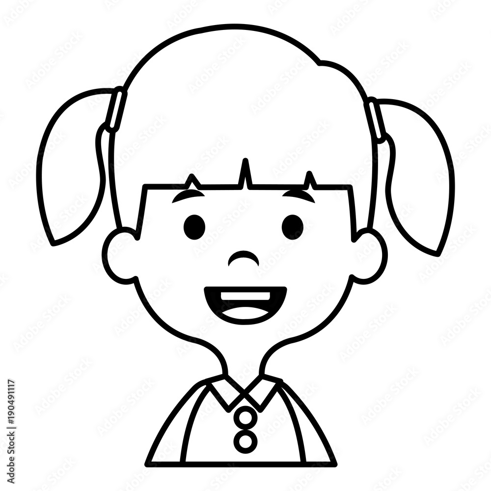 cute and little girl vector illustration design cute and little girl vector illustration design