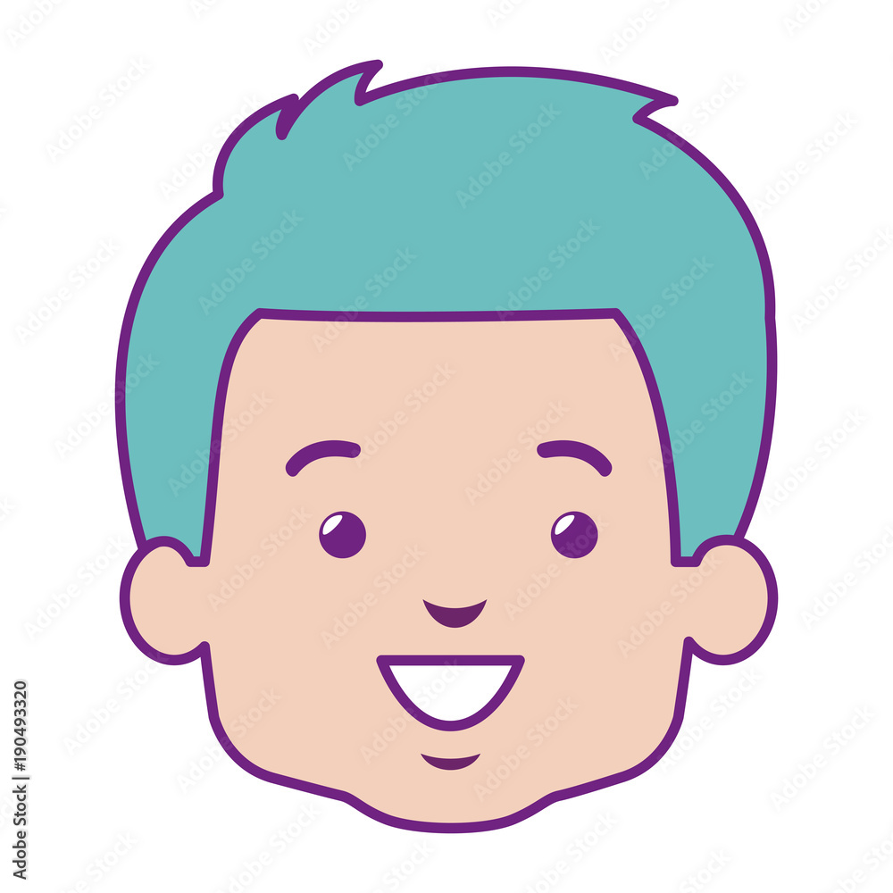 cute and little boy head vector illustration design cute and little boy head vector illustration design