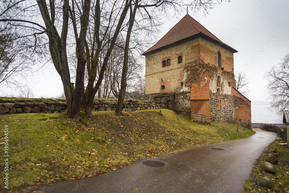  Old tower at Trakai History Museum in Trakai Historical National Park