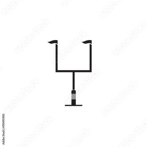 American football goal post vector icon