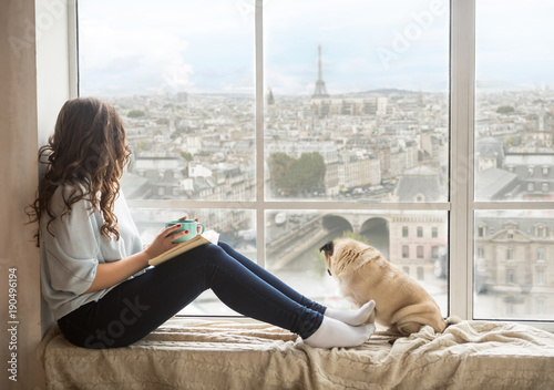 Paris view window.