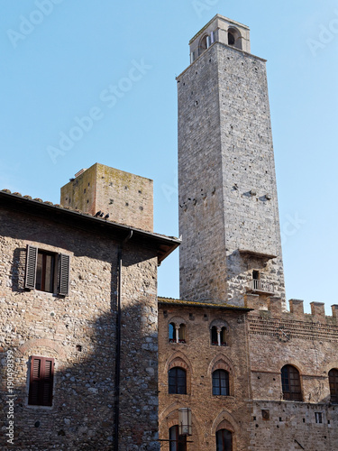 very nice villagge named san gimignano photo