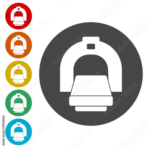 CT scan icon, CT scanner 