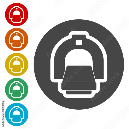 CT scan icon, CT scanner 
