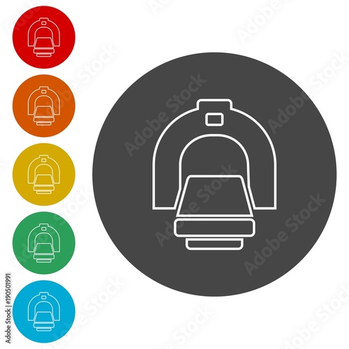CT scan icon, CT scanner 
