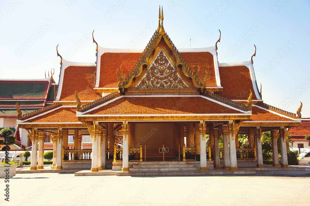 Wat Ratchanatdaram Worawihan temple at Bangkok, Thailand. 