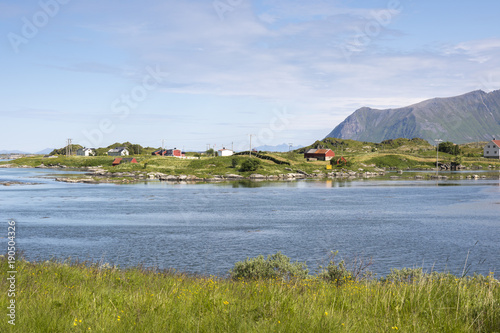 protected park area in Eggum in Lofoten in Norway