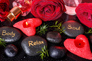 Wellness decoration, Spa concept in Valentine's Day