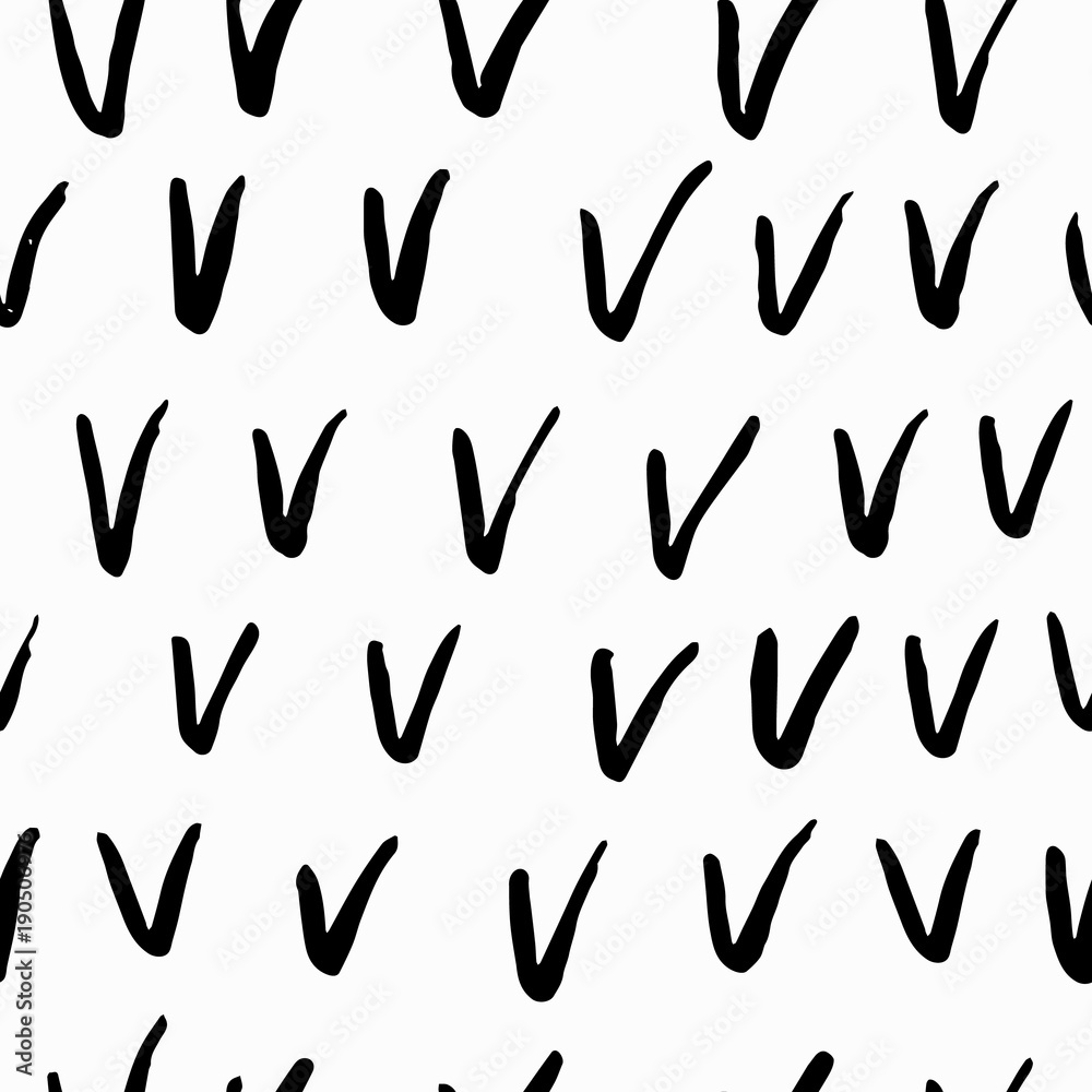 Abstract blob stain graphic design seamless pattern. Hand drawn decoration. Cute simple vector scribble grunge style.