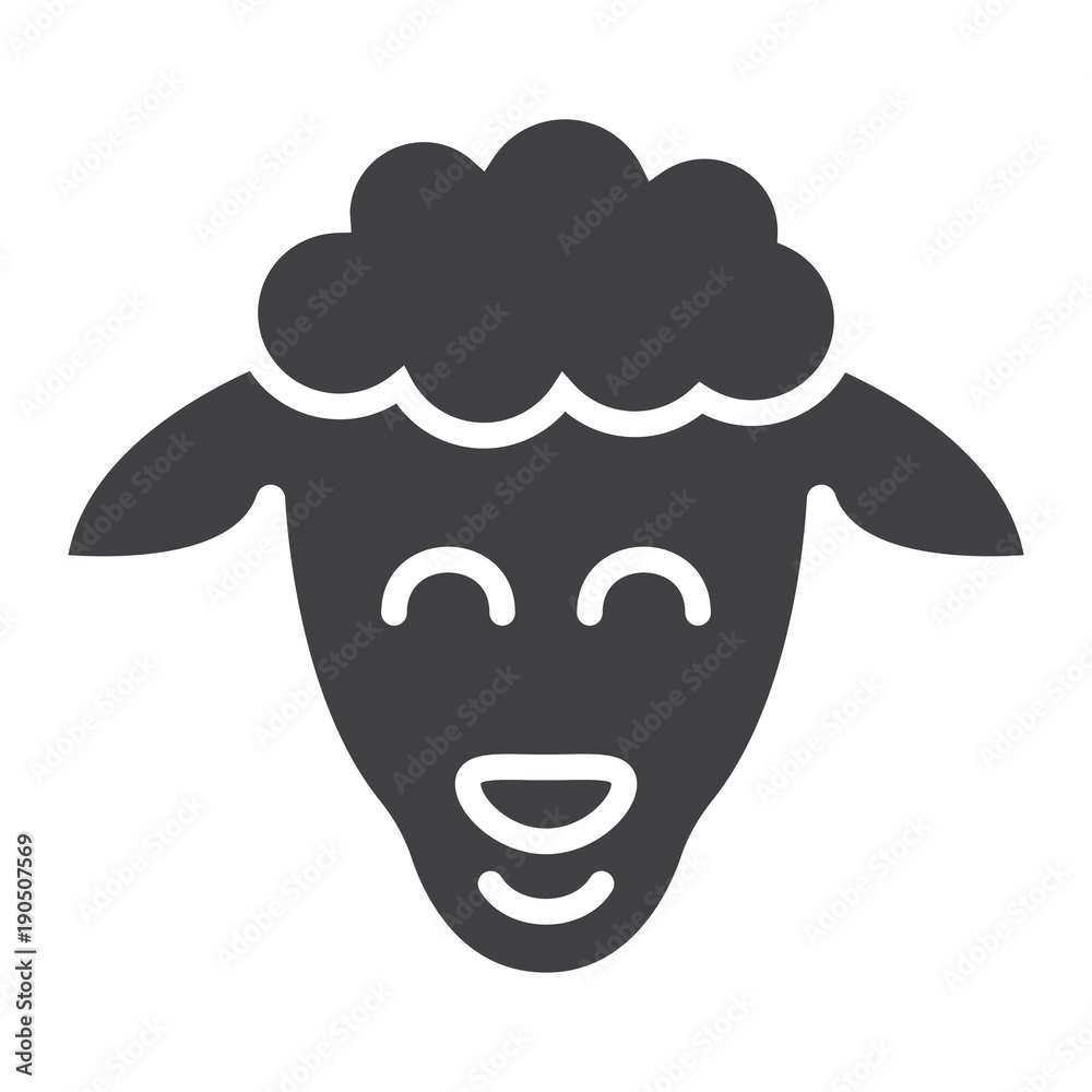 Sheep glyph icon, easter and holiday, lamb sign vector graphics, a solid pattern on a white background, eps 10. Sheep glyph icon, easter and holiday, lamb sign vector graphics, a solid pattern on a white background, eps 10.