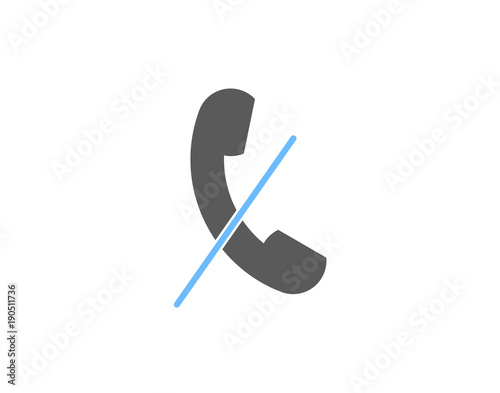 Phone call not allow symbol/icon