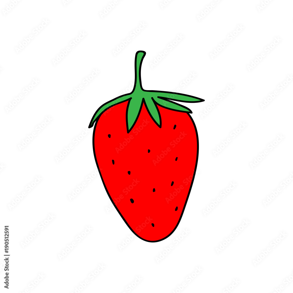 Strawberry icon simple Strawberry icon simple
