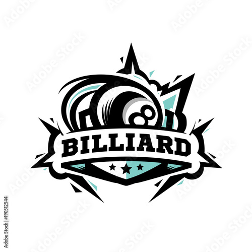 Swoosh Billiard Ball Logo
