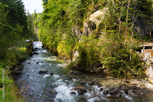 Waterfall on Talbach creek trail from Schladming to Untertal, Austria