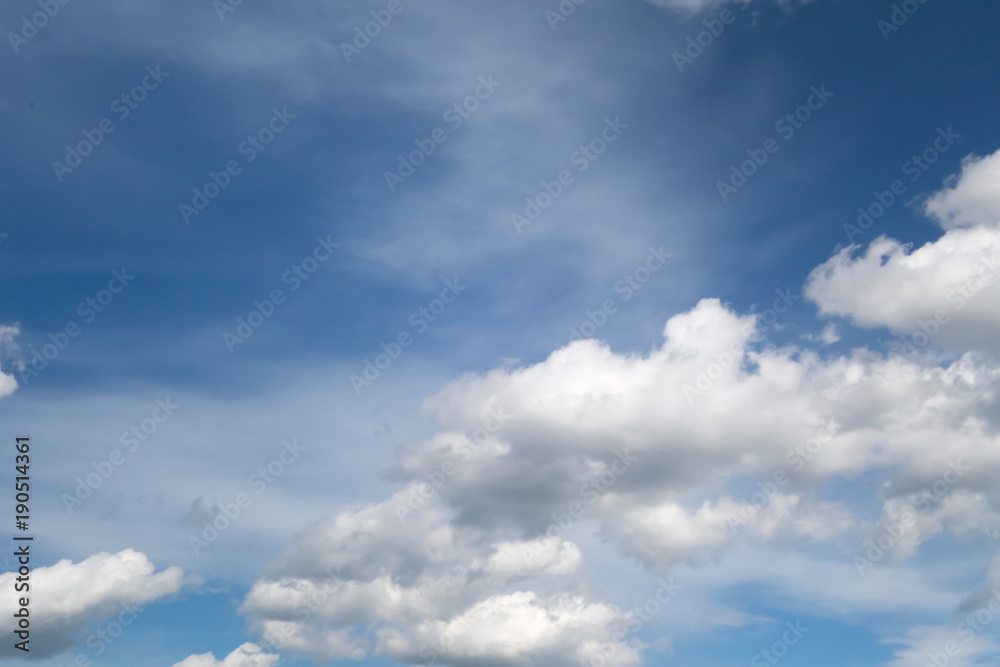 Fototapeta premium Blue sky and white cloud
