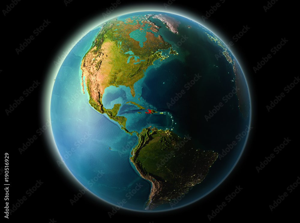 Haiti in the evening