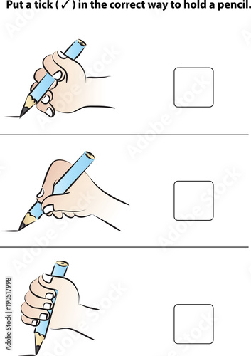 the correct way to hold a pencil