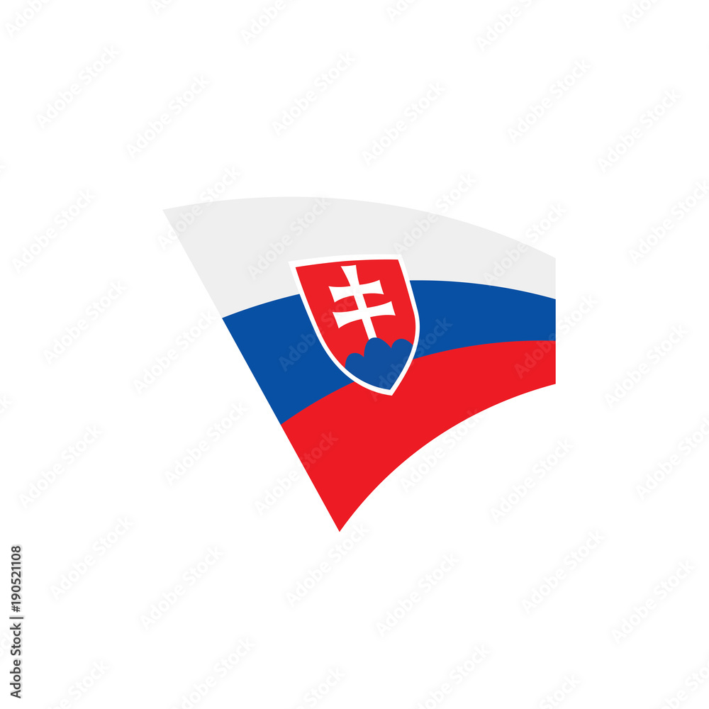 Slovakia flag, vector illustration Slovakia flag, vector illustration