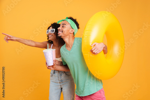 Portrait of a happyyoung african couple photo