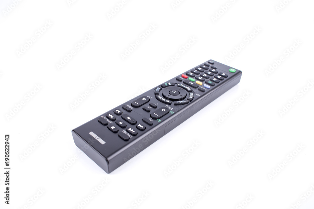 TV remote control isolated on white background TV remote control isolated on white background