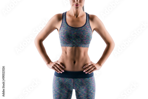 Obraz na plátně Sport, beauty and health! Changes are becoming visible if you do exercise regula
