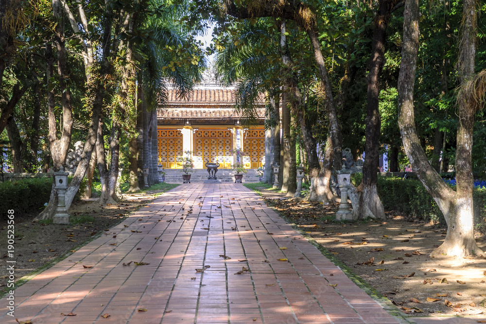 pagoda of Dieu De in the city of Hue, Vietnam. pagoda of Dieu De in the city of Hue, Vietnam.