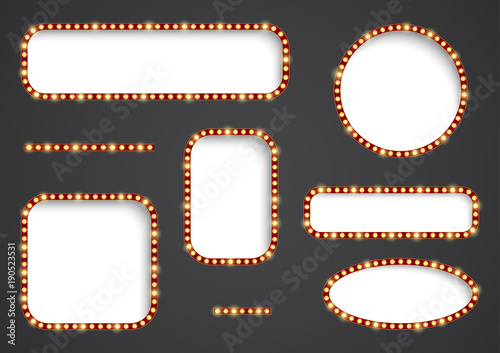 Retro light frames.