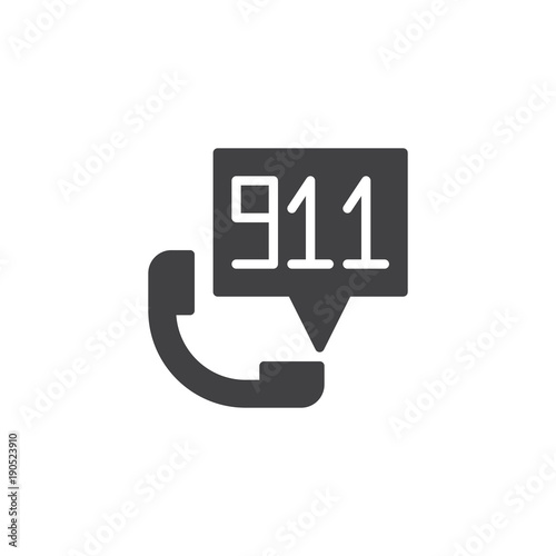 Emergency calling service icon vector