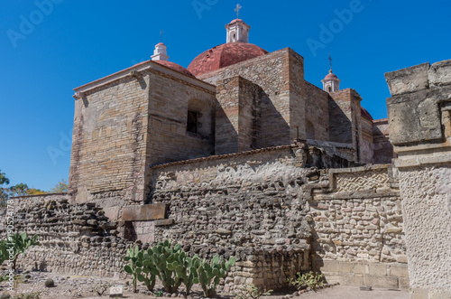 Church of Saint Paul in Mitla, Oaxaca, Mexico. photo