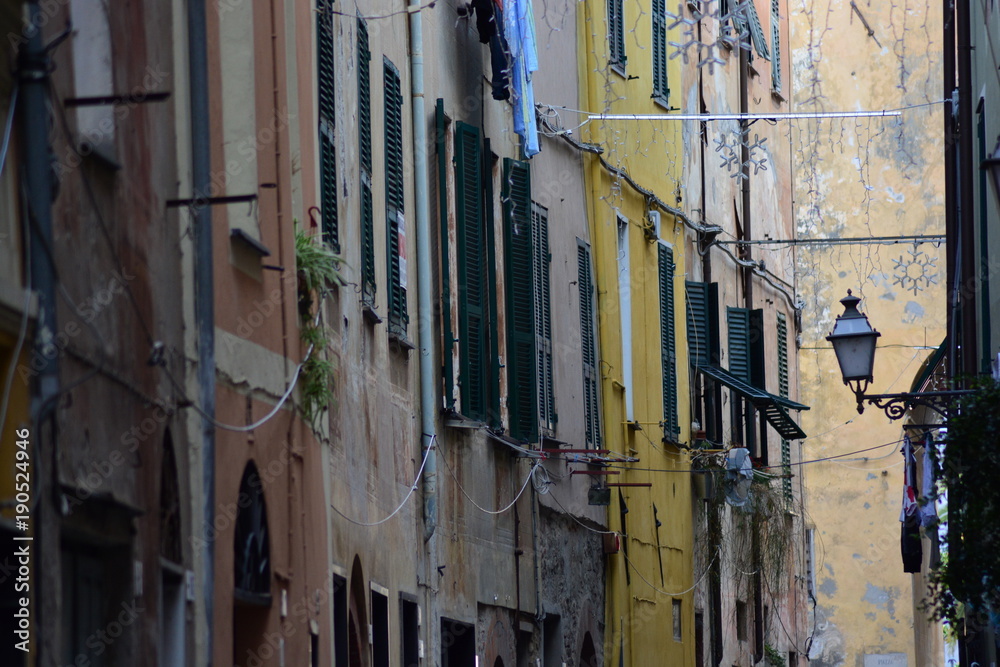 Typical Italian narrow street