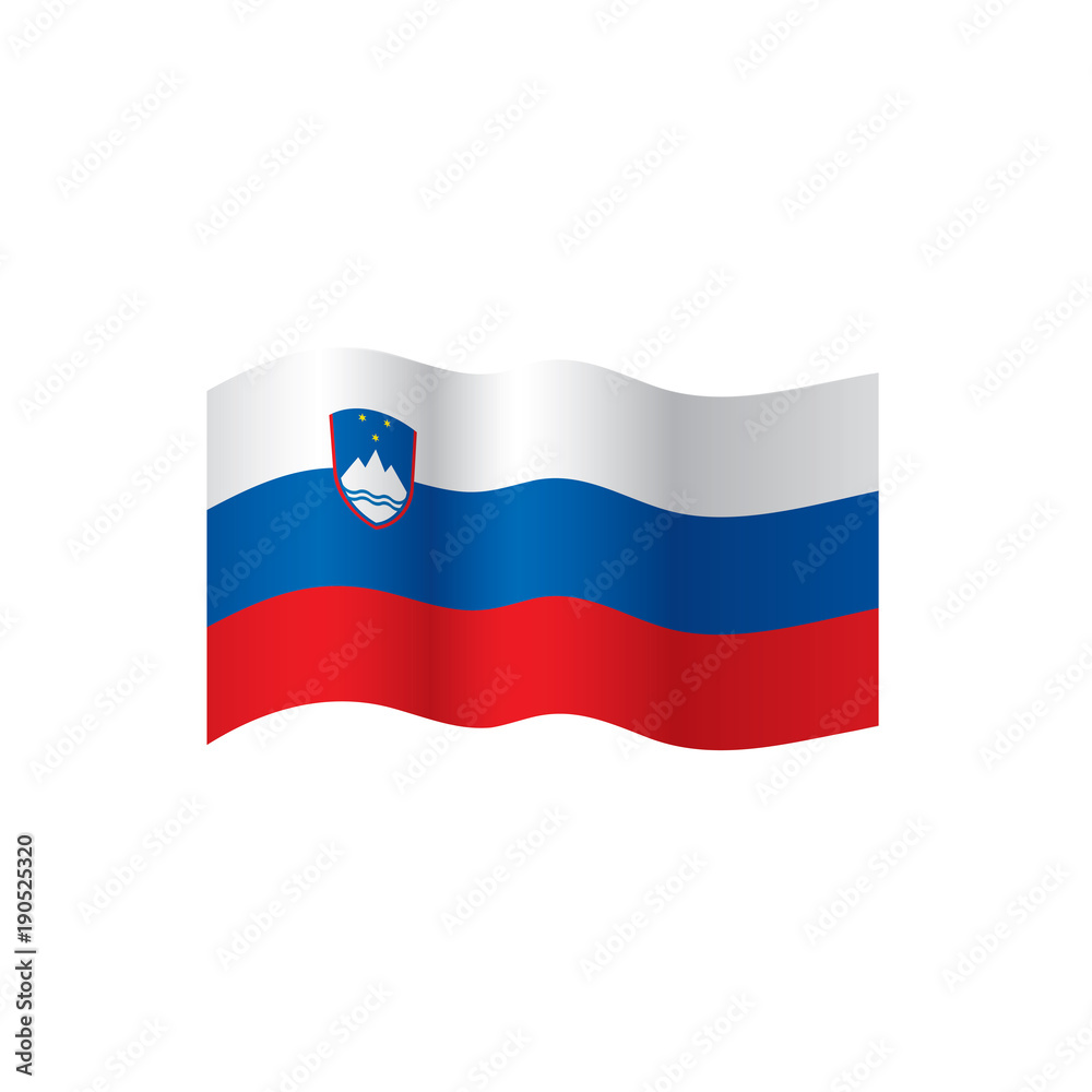 Slovenia flag, vector illustration Slovenia flag, vector illustration