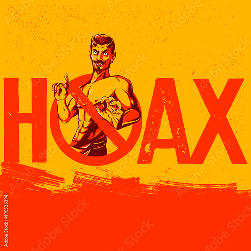 No HOAX Allowed Sign Propaganda