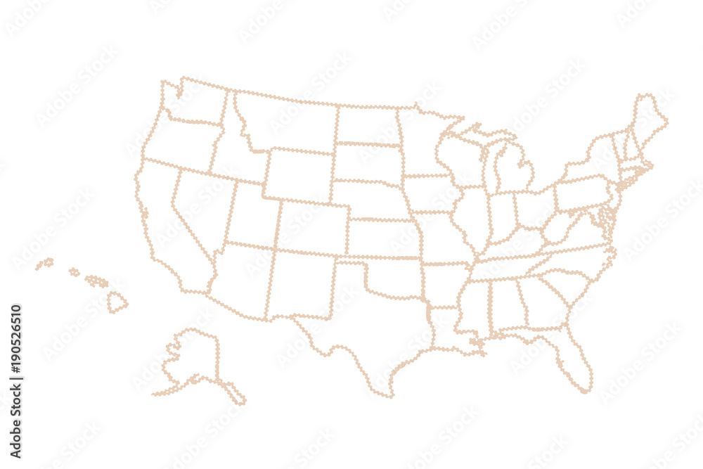 USA map. Vector illustration USA map. Vector illustration