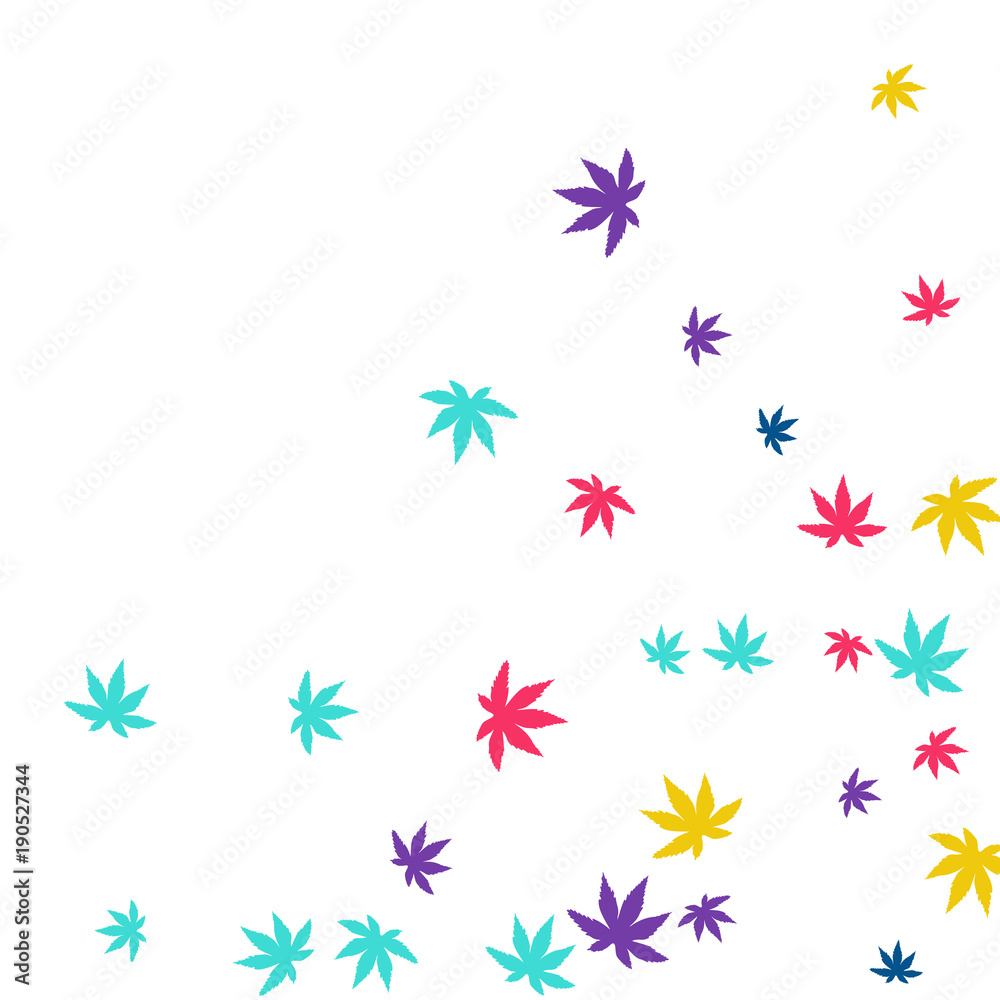Cute vegetative pattern with simple small leaves for a greeting card or poster. Vector background for spring or summer design Cute vegetative pattern with simple small leaves for a greeting card or poster. Vector background for spring or summer design