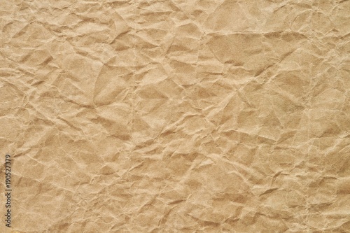 Brown crumpled paper texture