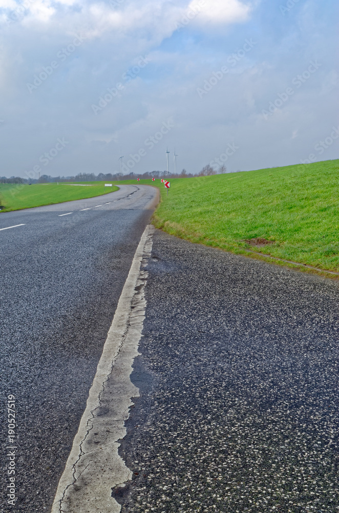 High angle view of country road against sky. Hamburg, Germany High angle view of country road against sky. Hamburg, Germany
