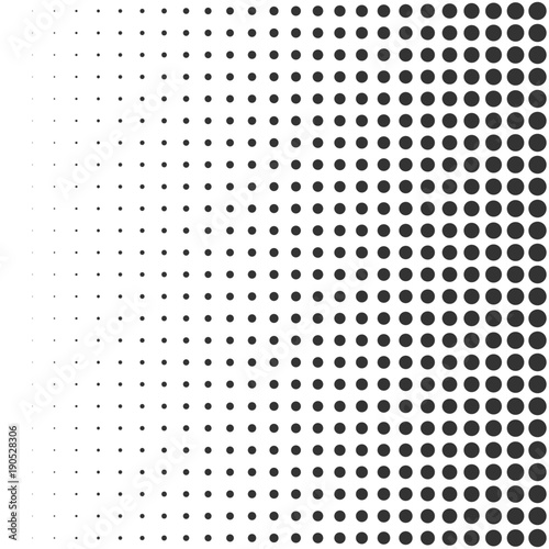 Abstract geometric halftone background. Vector dotted illustration