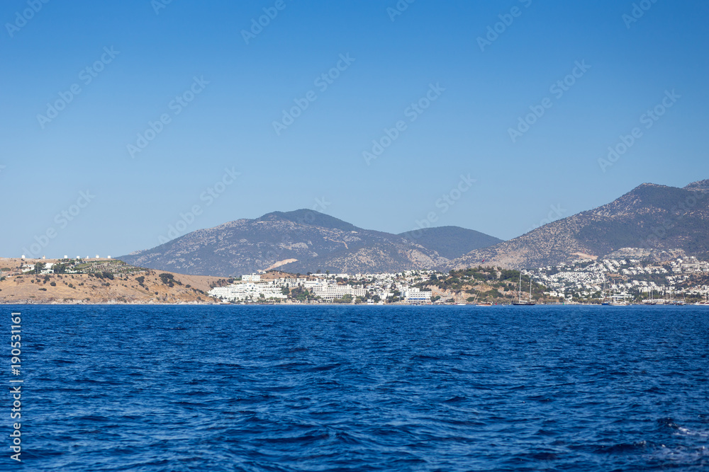 Turkey. Bodrum. Landscape from the sea